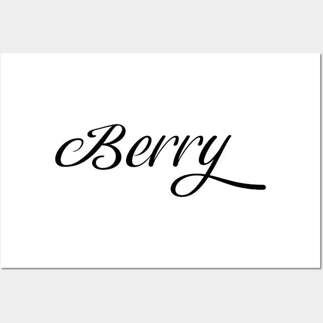 Name Berry Wall Art by gulden